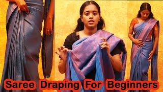 Saree Draping For Beginners | EASY HACKS | SD vlogs