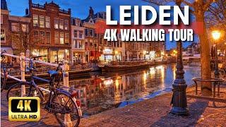 Discover LEIDEN Netherlands 4K Walking Tour - Leiden museum - Leiden Windmill