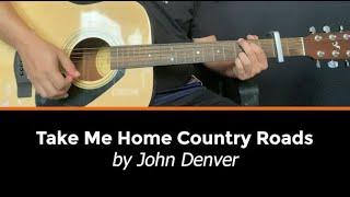 Take Me Home, Country Roads - John Denver | Easy Guitar Tutorial / Cover with Chords - Guvna Guitars