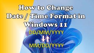 How to Change Date and Time Format in Windows 11 