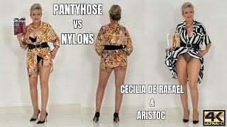 Gill Ellis-Young – Sheer To Waist Cecilia de Rafael Pantyhose vs Aristoc Nylons Try-on Haul In 4k