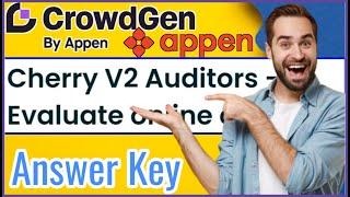 Cherry V2 Project Answer Key 2024 | Crowdgen by Appen Guide & Solutions #cherryv2