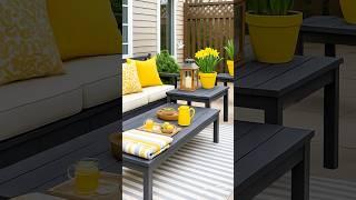 Sunny Patio Decor Ideas #home #eleganthomes #homedecor #opulentinteriors #homeinterior #livingroom