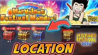 All Treasure Chests Location of Marvelous Festival Monday-December 23!!-Dragon Ball Legends