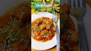 Quick and Easy chilli paneer recipe| Restaurant style chilli paneer #shorts #chillipaneer  #ytshorts