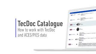 TecDoc Catalogue - How to work with TecDoc and ACES/PIES data