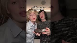 pov: nara smith and lucky try oreos