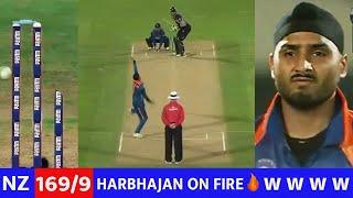 Thrilling Bowling  by Harbhajan Singh vs NZ | IND Vs NZ 1ST odi 2009 | Harbhajn singh W W W 