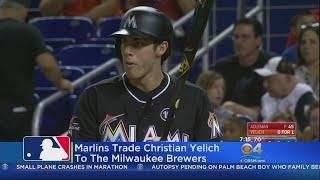 Marlins' Yelich Traded To Brewers For 4 Prospects