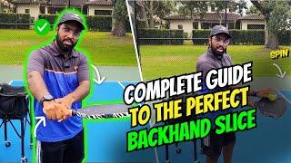 How To Hit The Perfect Backhand Slice In Pickleball | Drive And Drop