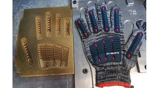 TPR Glove Making Machine PVC TPR Patch Knuckle Protection For Work Gloves Making Machine