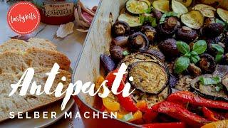 Antipasti selber machen (REZEPT) - marinierte Paprika, Zucchini & Co.