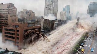 Chaos in Malaga today..!! Flash floods destroy Spain