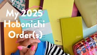 Hobonichi 2025 - all the things I ordered!