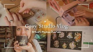 My Kickstarter Is Live! & Making Brand Stickers ft. Munbyn | Artist Mama Diaries  | Studio Vlog