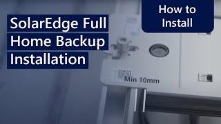 SolarEdge Full Home Backup Installation – Australia