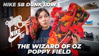 Unboxing Nike SB Dunk Low Pro QS "The Wizard of Oz"  Poppy Field 