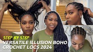 Ep. 6 | Do It Yourself Versatile Boho Crochet Locs | Step by Step Illusion Method  | ft. Eayon Hair