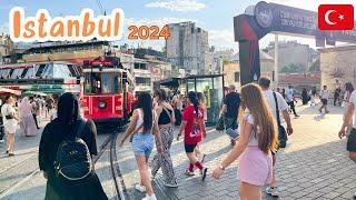 Istanbul Turkey Tourist Places 2024 | Istiklal Street | Taksim Square Walking Tour Parivish World