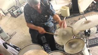 Sandy Nelson in his home studio