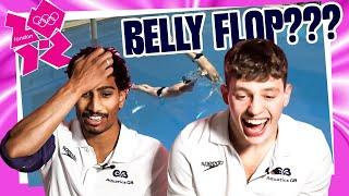 BELLY FLOP??? | Olympic Diver tries London 2012 video game | Kyle Kothari & Ben Cutmore