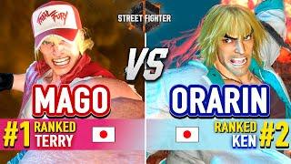 SF6  MAGO (#1 Ranked Terry) vs ORARIN (#2 Ranked Ken)  Street Fighter 6 High Level Gameplay