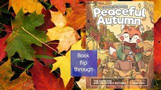 Peaceful autumn coloring book the fox and his lovely autumn | Lainie Dao | book flip through