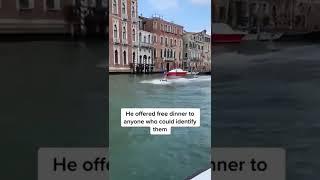 Two apparent tourists in #Venice, #Italy, were fined after surfing on the city’s Grand Canal