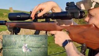 Rabbit Shooting with Anschutz 1417 .22LR & PARD NV007V Scope Cam