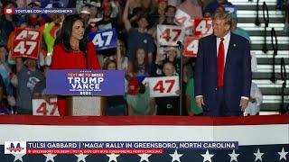  BREAKING: Tulsi Gabbard joins the Republican Party at Donald Trump rally in North Carolina