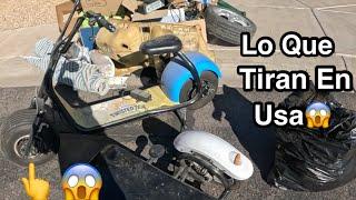 Lo que tiran en usa INCREIBLE TIRAN MOTO DE $700 dolares a la basura