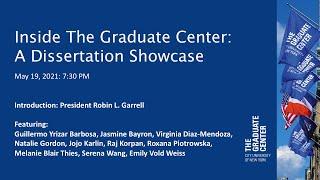 Inside The Graduate Center: A Dissertation Showcase