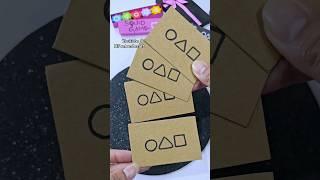 how to diy squid game invitation card#squidgame #diy #challenge #craft #howto