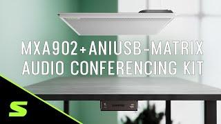 MXA902 +ANIUSB-MATRIX | Audio Conferencing Kit für kleine bis mittelgroße Räume | Shure