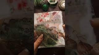 ASMR COZY Journaling  #christmas #papertherapy  relaxing sounds of collage