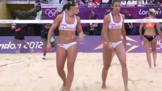 Spain's Beach Volleyball Player Liliana Fernandez Steiner At London 2012