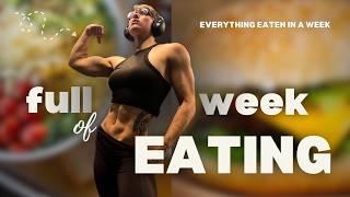 EVERYTHING I ATE IN A WEEK | lean muscle