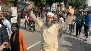 Protesters throng streets as Bangladesh PM flees country | AFP