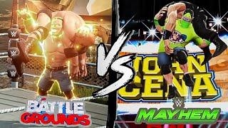 WWE Mayhem Finishers Vs WWE 2k Battleground Finishers / Which is the best WWE Arcade Game ? /