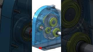 Reduction Spur Gear Box ( Ratio 1:3) #shorts #newshorts #designwithajay  |design with ajay  |