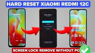 XIAOMI REDMI 12C HARD RESET ANDROID 13/14 WITHOUT PC 2025