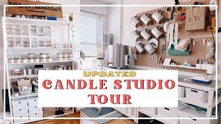 VLOG #45 | UPDATED CANDLE STUDIO TOUR | Running a Candle Business from a Small Apt (AGAIN!)