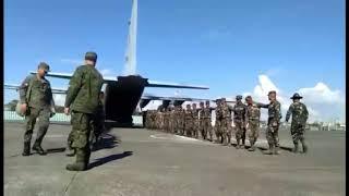 45th Infantry Battalion Arrival ceremony