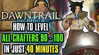 Final Fantasy XIV Dawntrail How To Get All Crafters To 100 In UNDER 40 MINUTES