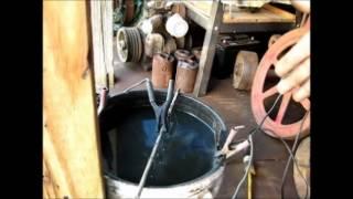 Removing Rust with Electrolysis / the clean way