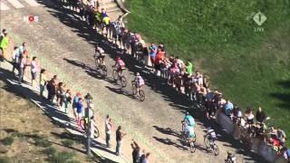 Vuelta 2015 - Stage 19 - Another view at incident between Luis León Sánchez and Fabio Aru