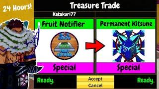 Trading FRUIT NOTIFIER for 24 Hours in Blox Fruits