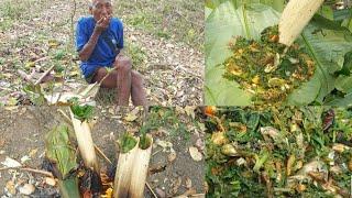 River Fish in Bamboo  Tube||Primitive Naga cooking  Style