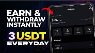 Earn and Withdraw Instant 3 USDT Everyday (MAKE EASY MONEY DAILY FROM HOME 2025)