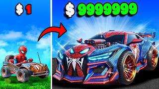 $1 to $1,000,000 SPIDERMAN Cars